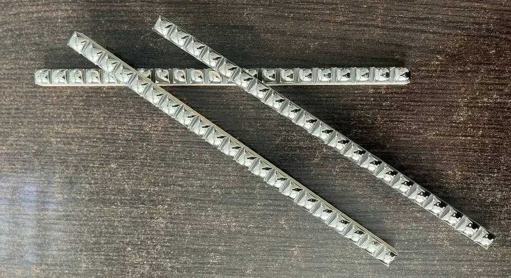 Бордюр бусинка керамическая платина (10 штук)