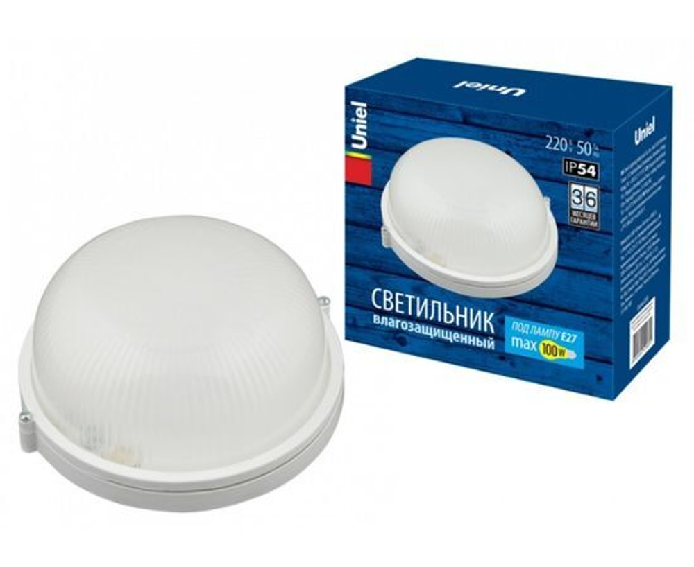 Светильник 100W/E27 IP54 WHITE круг