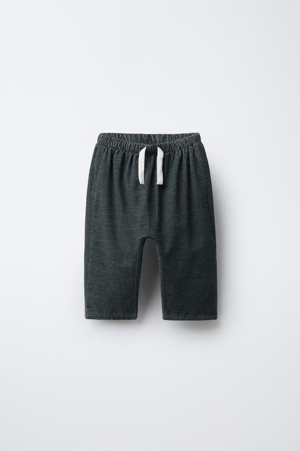 ZARA БРЮКИ ИЗ ТОНКОГО ВЕЛЬВЕТА НА ПОДКЛАДКЕ, ТЕМНО-СЕРЫЙ