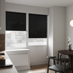 Штора рулонная полупрозрачная Лина черный