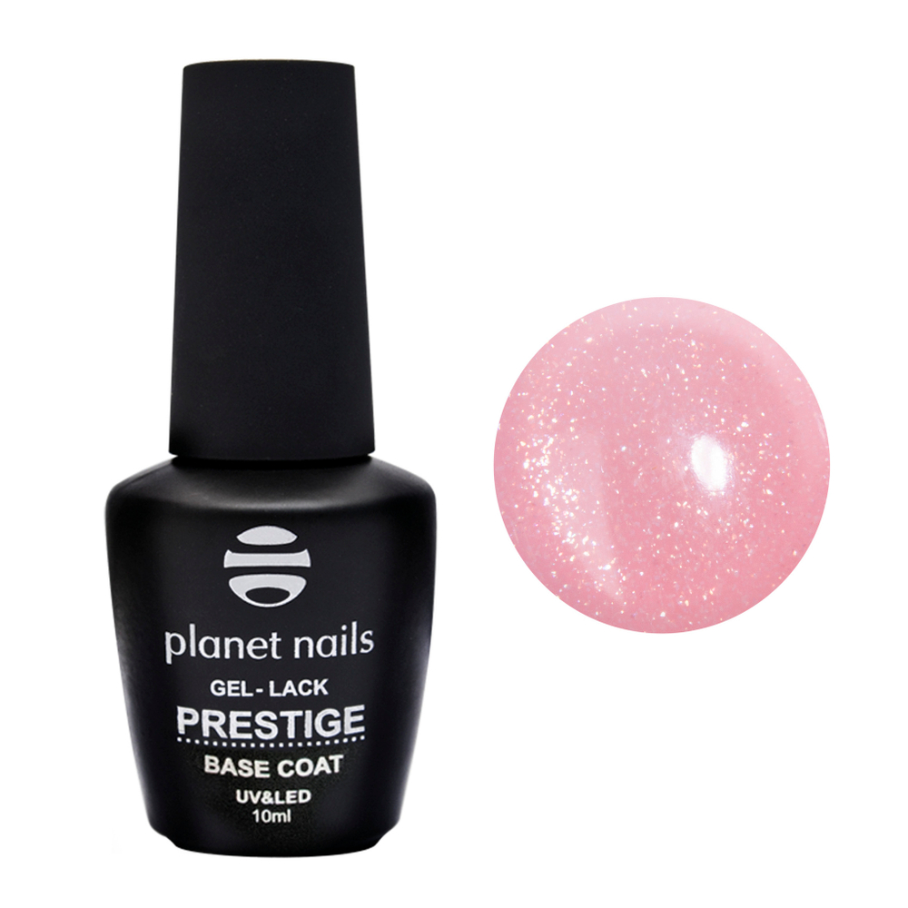Planet Nails Камуфлирующая база BASE SHIMMER BLUSH, 10мл