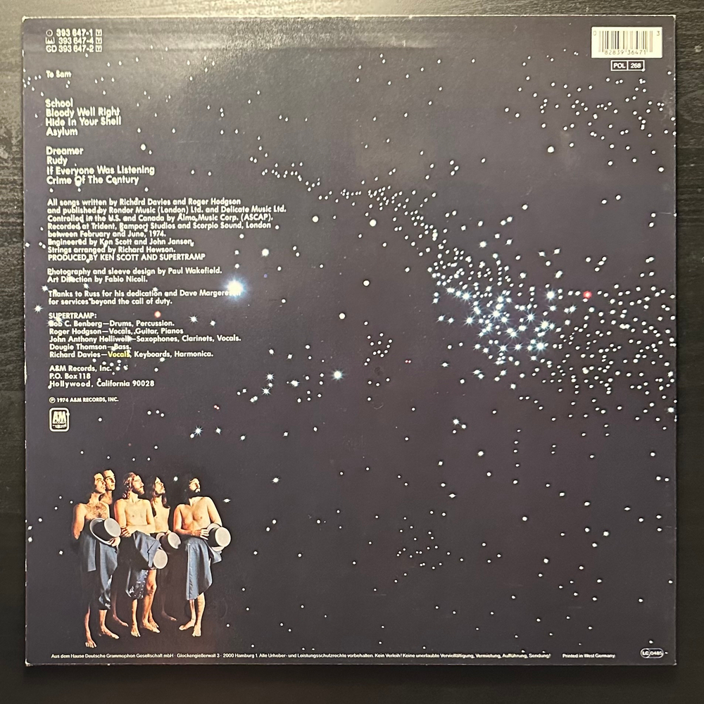 Supertramp - Crime Of The Century (Германия 1985г.)