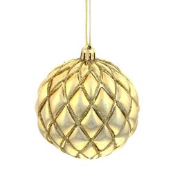 GAEM Набор из 12шт Украшение новогоднее Шар "Золотая сетка", D8 см, L35 W29 H9 см