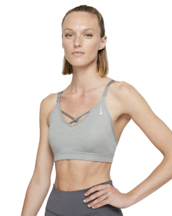 ТОП теннисный Nike New York Indy Strappy Bra W - серый