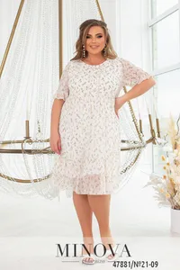 Платье 21-09-Молочный Minova