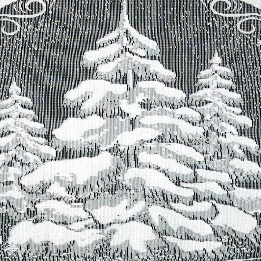 Салфетка ажурная "ФМ. ЁЛКА" рис. 93, 67*64 см, цвет белоснежный, Россия.