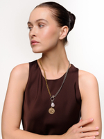 Колье "Marriot pearl coin" Bicolor