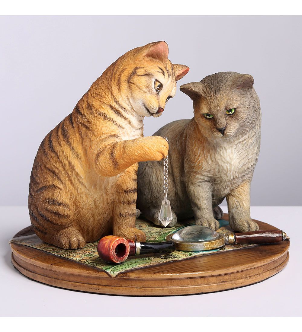 Veronese WS-1353 Статуэтка «Пара котов - Purrlock Holmes» (Лиза Паркер)