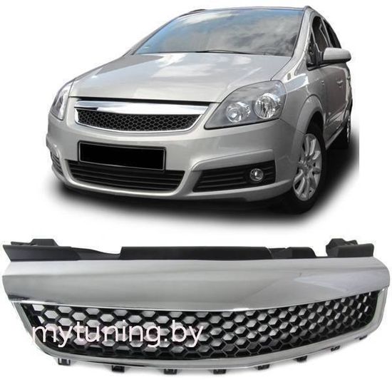 Решетка радиатора black-chrome для Opel Zafira B