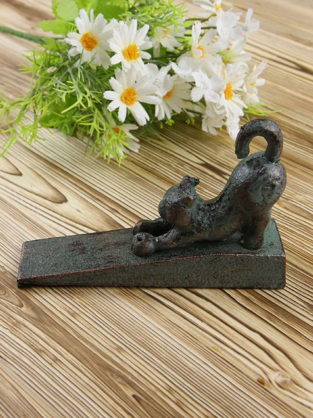 Iron Garden Дверной упор "Кошка потягивающаяся"