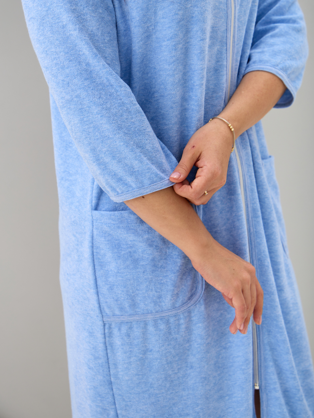 Халат Хм-562/голубой-п