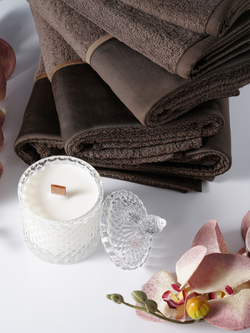 Набор полотенец 3шт Claire Batiste Atelier Brise тёмно-коричневый