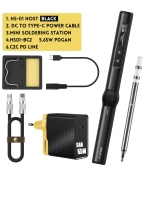 Паяльный комплект FNiRSi HS-01 Black жало BC2 + блок питания QC3.0