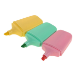 Набор текстовыделителей 3шт. "Зверята". В ПВХ пенале, 3 цвета микс