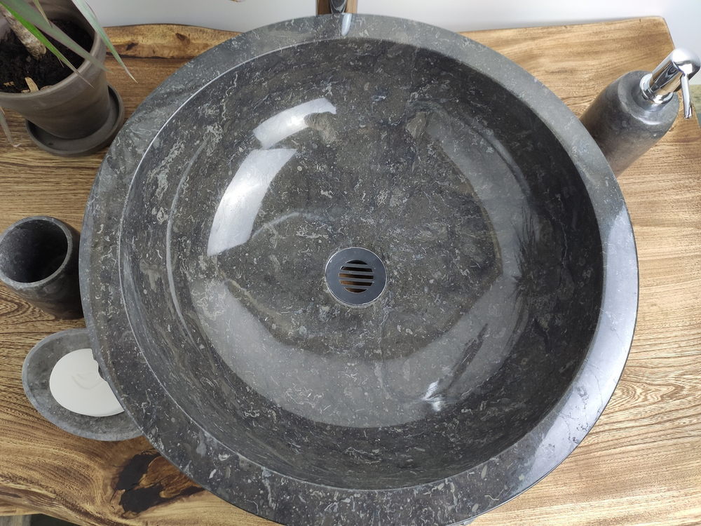 Раковина из мрамора Bowl Black Marmo BM-60032 45*45*15