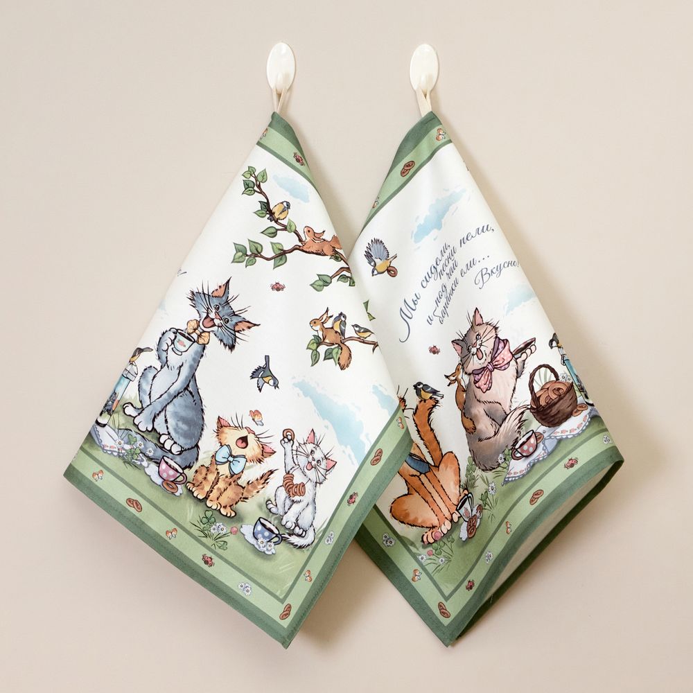 НАБОР ПОЛОТЕНЕЦ ИЗ 2Х ШТ "ПАЛЬЧИКИ ОБЛИЖЕШЬ",40Х60СМ, 100% ХЛОПОК