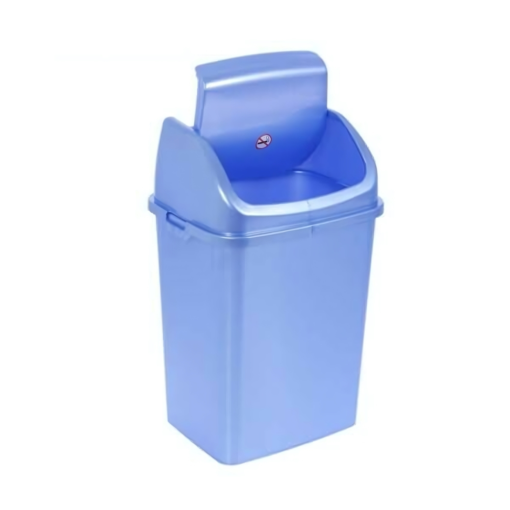 Ведро для мусора "Камелия", № 2, 8 л, голубой перламутр, РП-1012