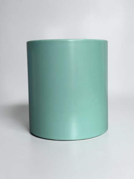 Бюджетная шляпные коробка с завальцовкой без крышки Цвет;Светло изумрудный.