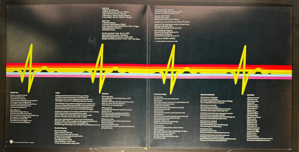 Pink Floyd ‎– The Dark Side Of The Moon (Голландия 1979г.)