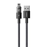 USB-A - Lightning Кабель Baseus Display 2 Charging+Data 2.4A 1-2m - Cosmic Black