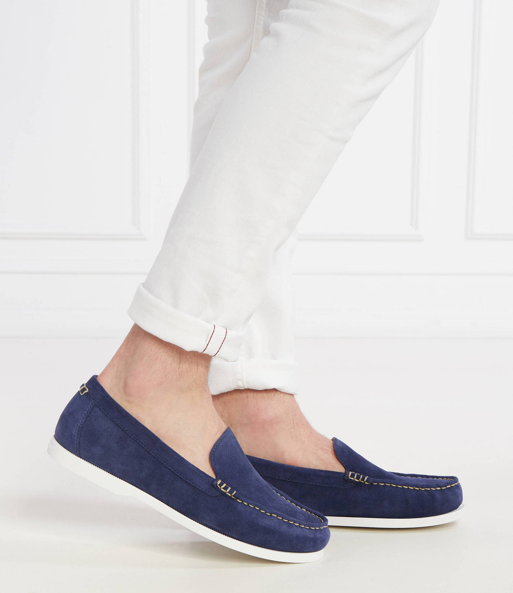 Кожаные мокасины merton POLO RALPH LAUREN - темно-синий(803932196)