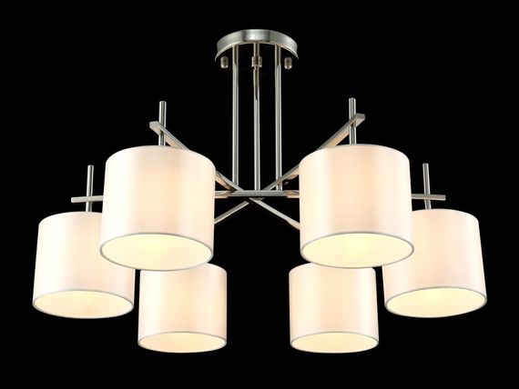 Потолочная люстра Crystal Lux Sergio PL6 Nickel