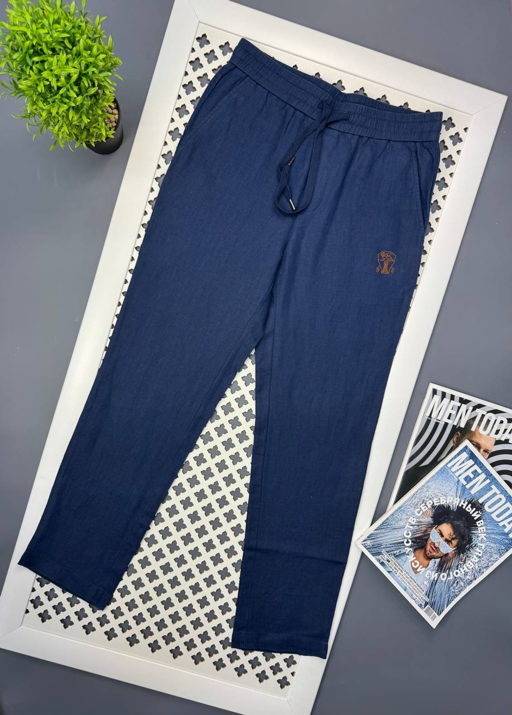 Льняные брюки Brunello Cucinelli