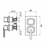 Смеситель для душа Webert Azeta AZ860101015