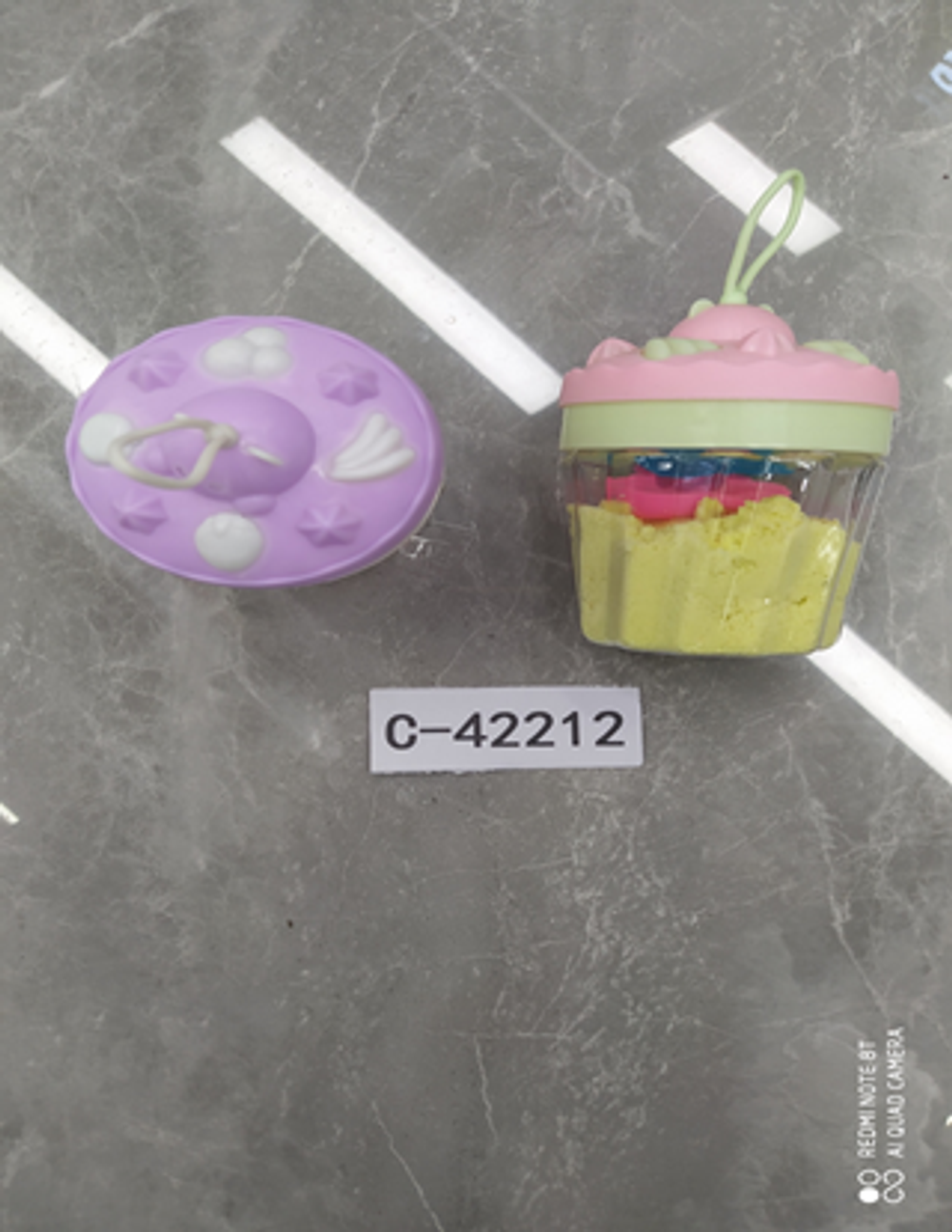 Песок с крышкой морожное 6 цв, C-42212