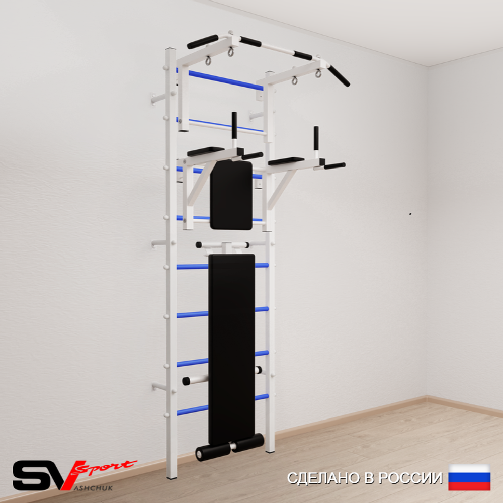 Шведская стенка Sv Sport усиленная 605 (Турник стандарт/Брусья/Скамья)