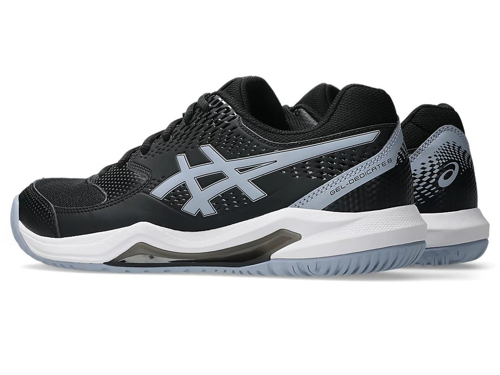 Мужские теннисные кроссовки Asics Gel-Dedicate 8 - black/grey blue