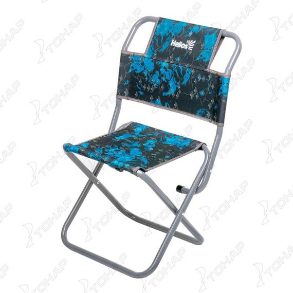Стул туристический со спинкой Shark СР-400.22с труба ф22 (T-TC-400.22s-S) Helios
