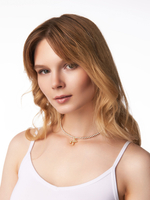 Колье на шею чешское стекло хамелеон