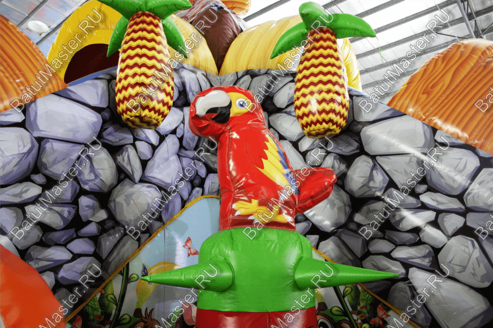 Надувной батут "В гостях у зебры"