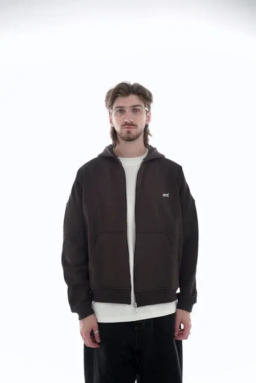 Худи UNIFORM Heavy Zip unf. коричневый