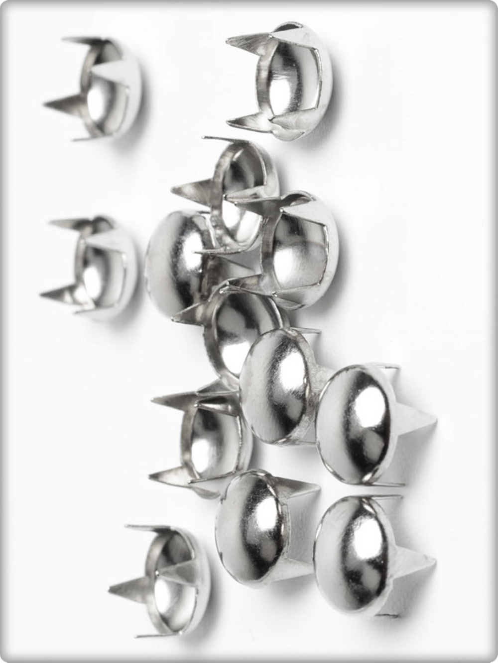 Заклепки "Круглая" 8мм (50шт) для декора браслетов, сумок, рюкзаков.