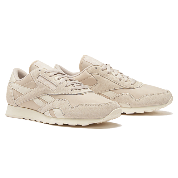 Reebok Classic Nylon Беговые кроссовки Низкие Бежевые Унисекс