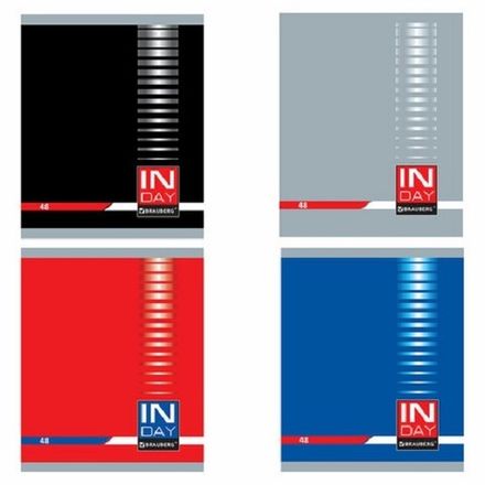 Тетрадь 48л, А5, клетка, Brauberg Индей