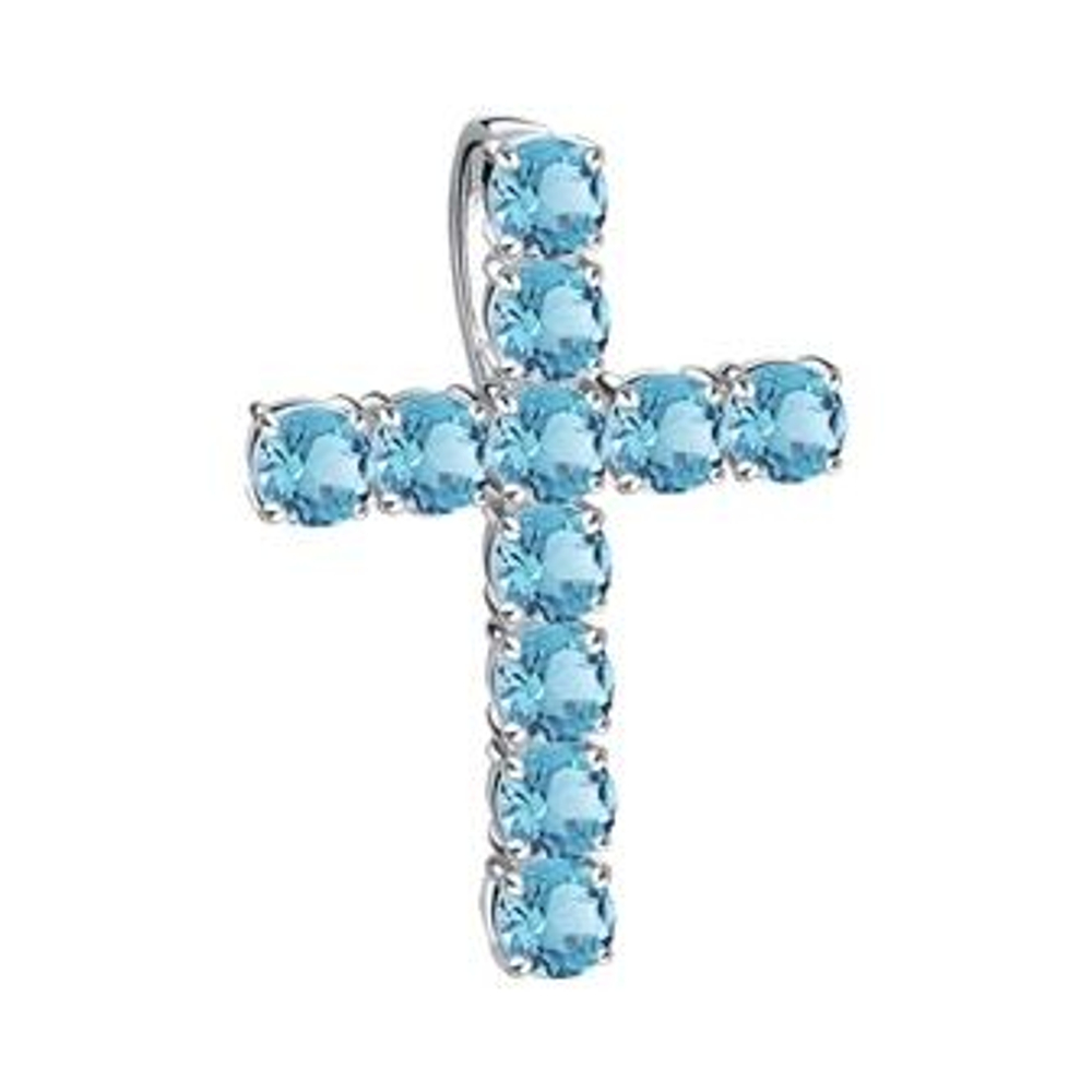 Подвеска из серебра с фианитами