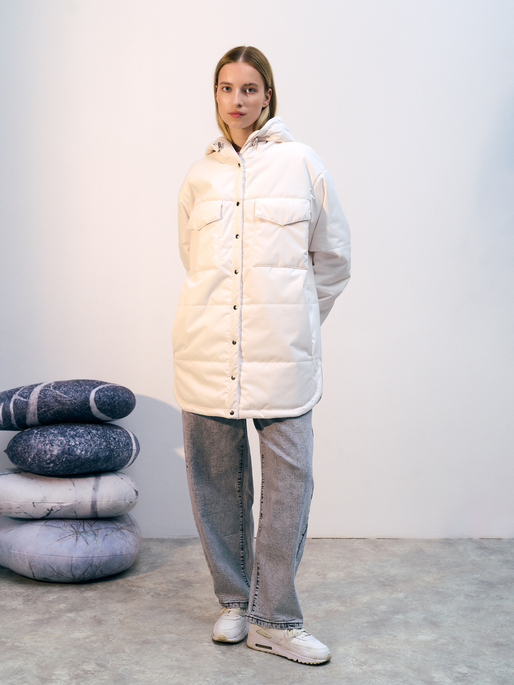 Куртка демисезонная "Эмми" молочный