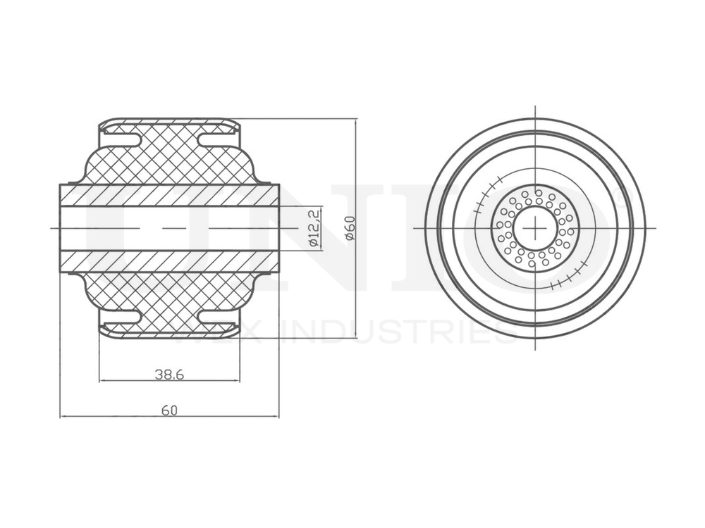 Сайлентблок задней балки UNIO RMP-20352
