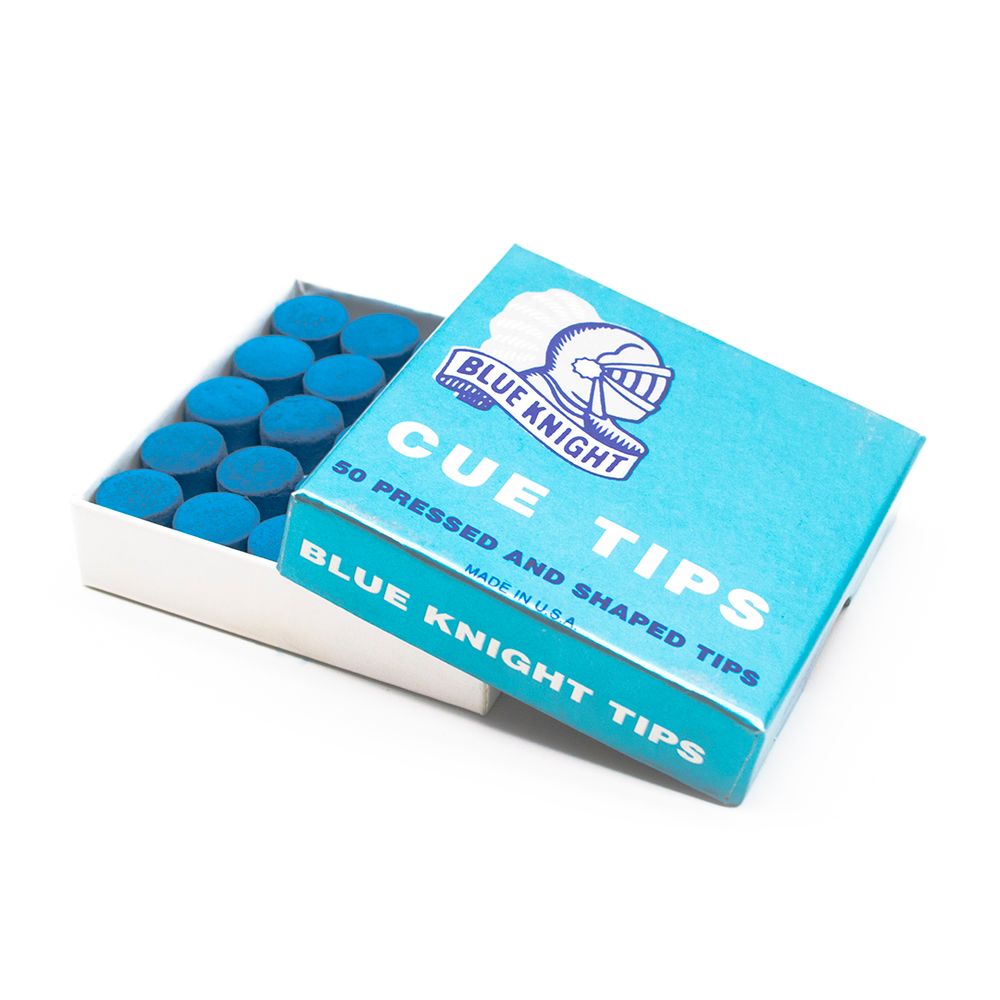Коробка наклеек для кия "Blue Knight"13 мм (50 шт)