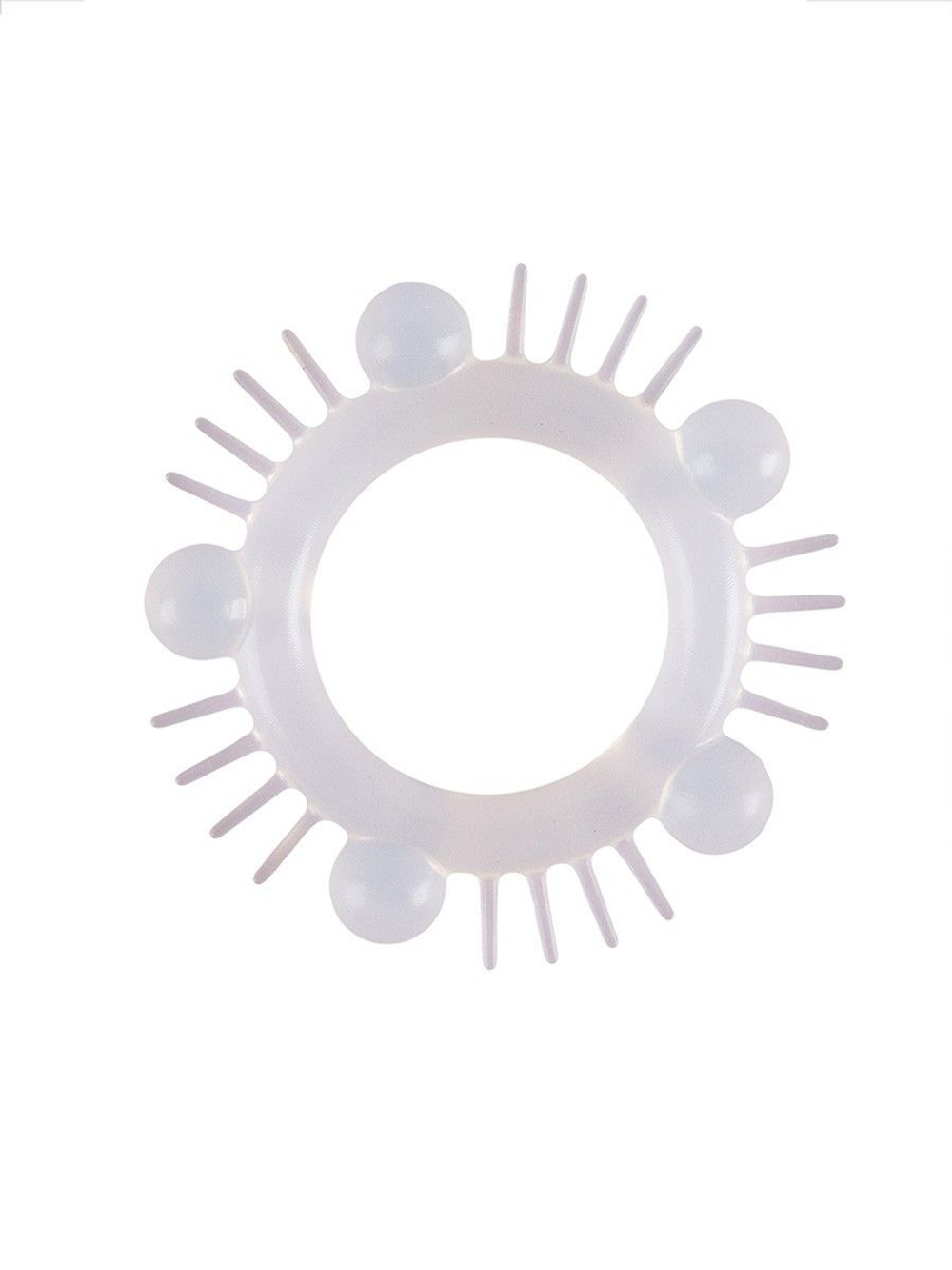 Эластичное эрекционное кольцо с шишечками и шипами