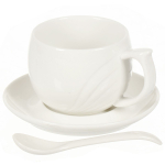 Набор чайный керам, 12 пр, 6 перс, 180 мл, деревянная подставка, Y4-4599, подар уп