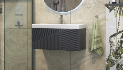 Тумба подвесная VELVEX Edge 80.1Y графит