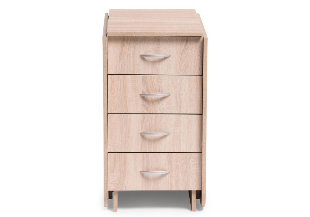 Стол-книжка Глория 606 М 182,2х78х75 с ящиками дуб сонома