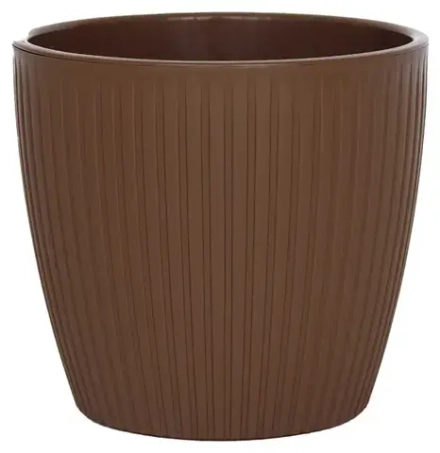 Горшок Эви VipSet 4,5л Шоколад с дренажной системой Сантино