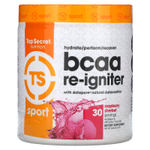 Top Secret Nutrition, Sport, BCAA Re-Igniter с астаксантином Astapure, малиновый щербет, 278 г (9,80 унции)