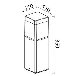 8847 Наземный уличный светильник CHICAGO