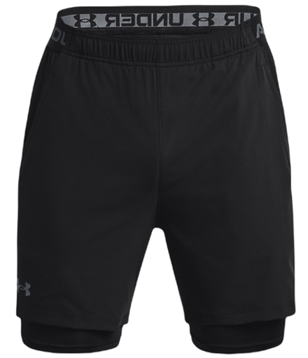 Теннисные шорты Under Armour Vanish Woven 2-in-1 Shorts - black/pitch gray